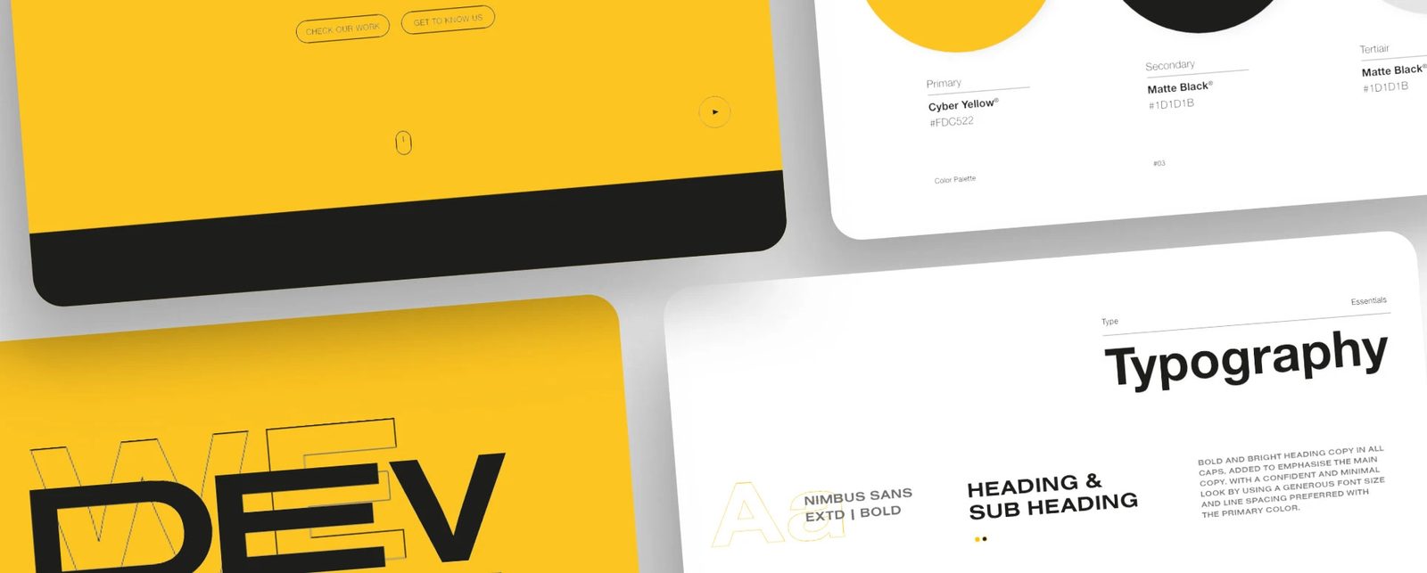 DevBean brand guidelines: colour palette and typography