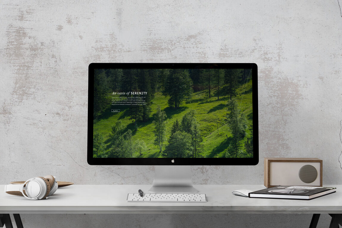 Website desktop design