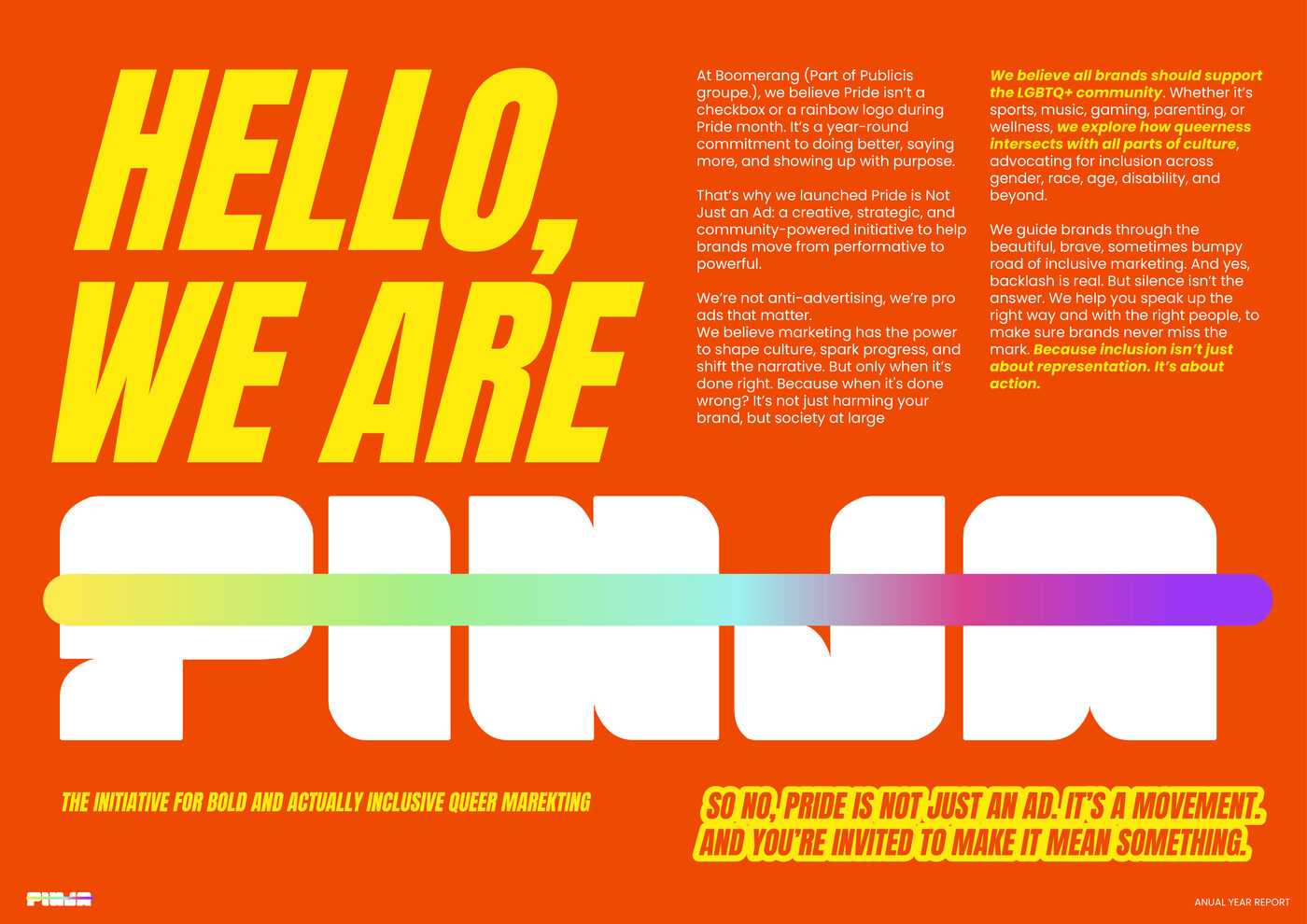 PINJA editorial design